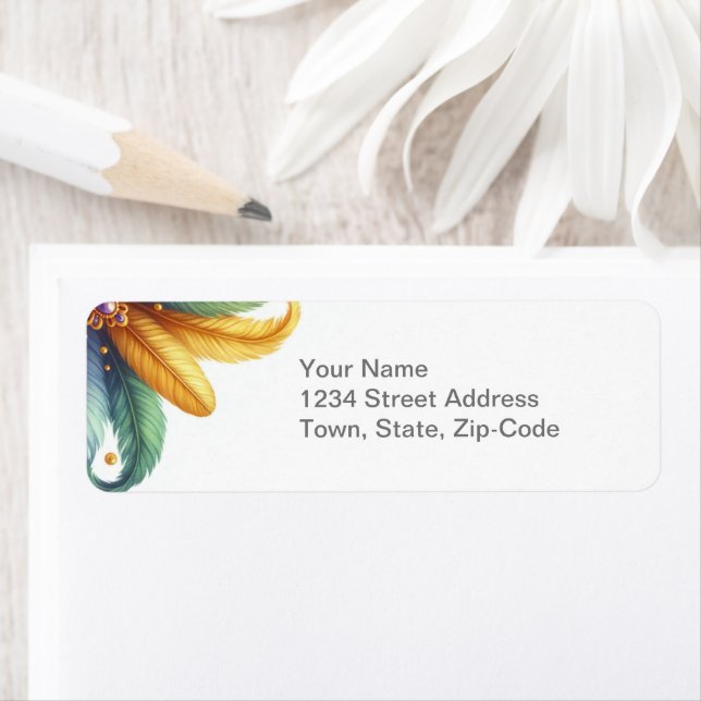 Etiqueta Mascarada de Mardi Gras (In situ)