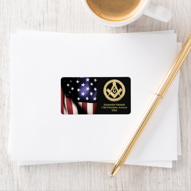 Etiqueta Masonic Golden Rush (In situ)