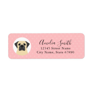 Etiqueta Mastiff Return Address Labels
