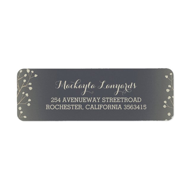 Etiqueta Matrimonio de la cosecha del bebé (Frente)