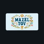 Etiqueta MAZEL TOV BAR BAT Personalizable judío MITZVAH<br><div class="desc">Texto dibujado a mano por mí para ti. Ideal para un bar o un murciélago mitzvah o boda judío u otro evento. Para más diseños y colores,  revisa mi tienda! O hazme saber si quieres algo personalizado. ¡Pregúntale si no encuentras lo que necesitas! :)</div>