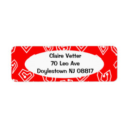 Etiqueta Mazes de San Valentín blanco