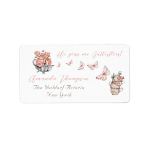 Etiqueta Me Da Mariposas Tea Floral Bridal Shower