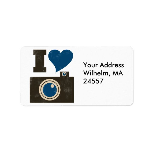 Etiqueta Me encanta la cámara (Frente)