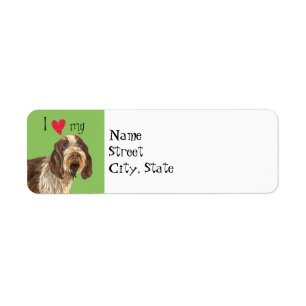 Etiqueta Me encanta mi Spinone Italiano
