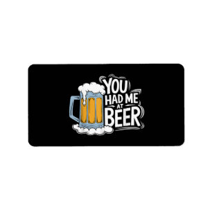 Etiqueta Me Tenías En La Cerveza