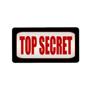 Etiqueta media secretísima del negocio estándar