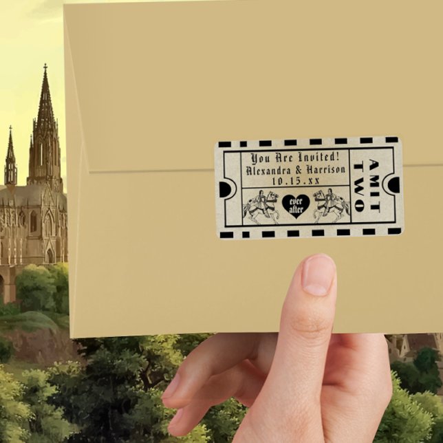 Etiqueta Medieval Admite Uno Guardar la Fecha (Subido por el creador)