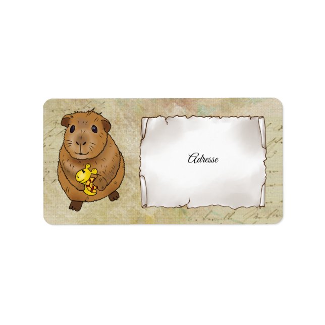 Etiqueta Meerscheinchen und Schnecke (Frente)