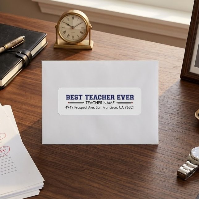 Etiqueta Mejor Profesor Personalizado (Subido por el creador)