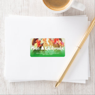 Etiqueta Mele Kalikimaka Cepillado Dirección fotográfica de