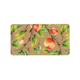 Etiqueta Melocotones en el árbol