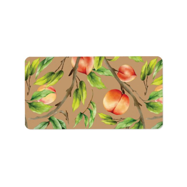 Etiqueta Melocotones en el árbol (Frente)