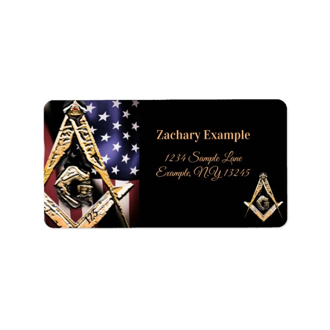 Etiqueta Mentes masónicas (amarillentas) (Frente)