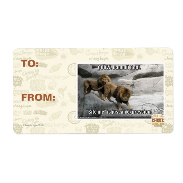 Etiqueta ¡Mentirme es sólo una expresión! (Frente)