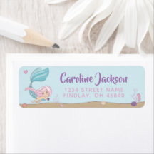 Mermaid Besa Starfish Deseos Cumpleaños