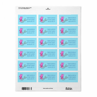 Etiqueta Mermaid Bunny Address Labels