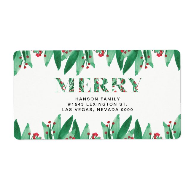 etiqueta MERRY (Frente)