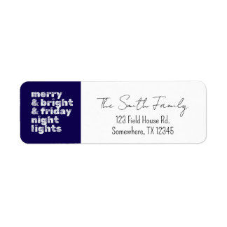Etiqueta Merry & Bright & Friday Night Lights Label