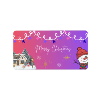 Etiqueta Merry Christmas