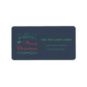 Etiqueta Merry Christmas