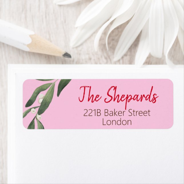 Etiqueta Merry Christmas Address (In situ)