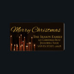 Etiqueta Merry Christmas Candles Christmas label<br><div class="desc">Add a special detail to your holiday letters! There are many different labels available,  so pick the design and wording you like. Browse the store!</div>