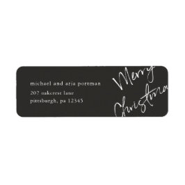 Etiqueta Merry Christmas Mailing Label