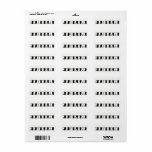 Etiqueta Merry Christmas Piano Keys Typography Black White<br><div class="desc">Feliz Navidad Claves de piano de Navidad Typografía Elegante Etiquetas de felicitación de la temporada de Navidad en blanco y negro</div>