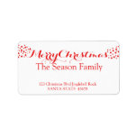 Etiqueta Merry Christmas stars holiday label<br><div class="desc">Add a special detail to your holiday letters! After all the work and stress, tell them you have a new address! There is no better ( and easier!) way to spread the news than adding this label to your Christmas post. There are many different labels available, so pick the design...</div>
