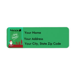 Etiqueta Merry Christmas with Santa