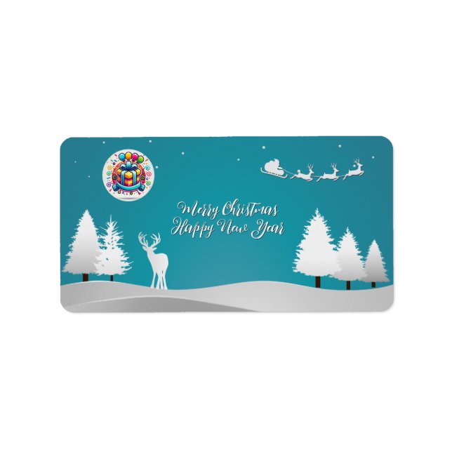 Etiqueta Merry Happy (Frente)