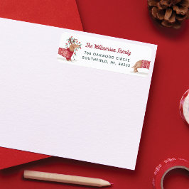 Etiqueta Merry y Bright | Dachshund Dog Navidades Sweater