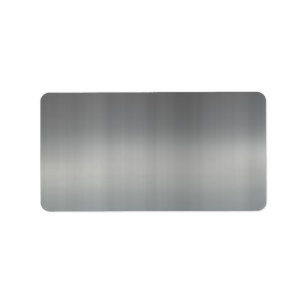 Etiqueta Metal cepillado con clase texturizado