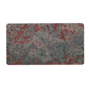 Etiqueta Metal oxidado viejo texturizado