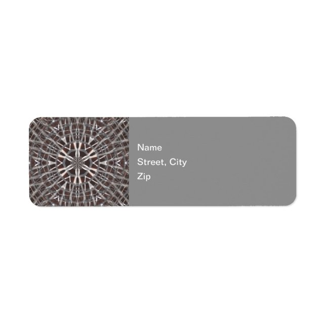 Etiqueta metálica de plata de malla Metalizado (Frente)