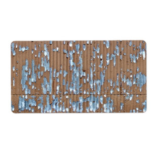 Etiqueta Metalizado ondulado antiguo