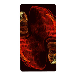 Etiqueta Metamorfosis Resumen Arte Fractal