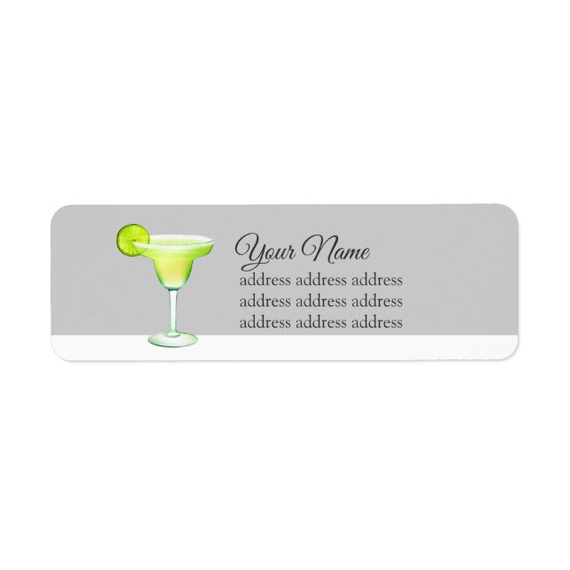 Etiqueta méxico, fiesta, margarita, mexicana, (Frente)