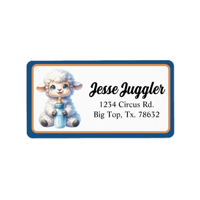 Etiqueta Mi Cordero Pequeño (Frente)