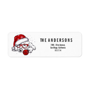 Etiqueta Mi linda y pequeña Clegría Feliz Navidad