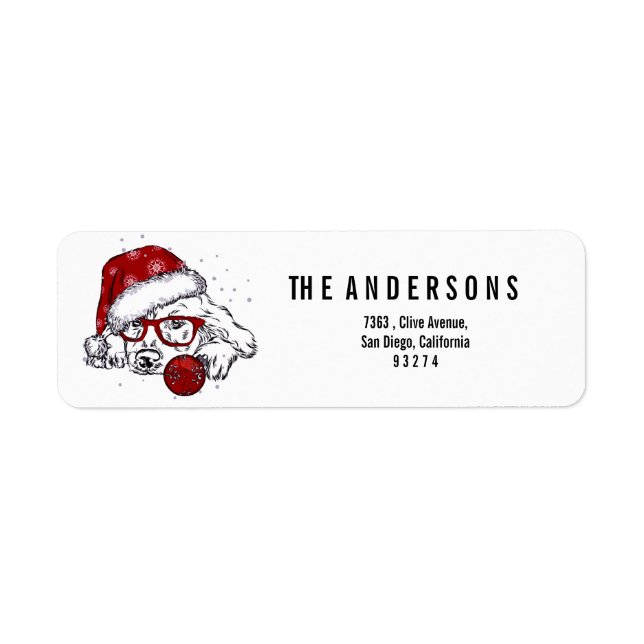 Etiqueta Mi linda y pequeña Clegría Feliz Navidad (Frente)