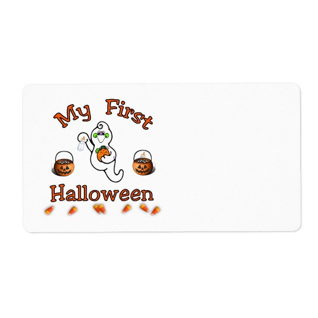 Etiqueta Mi primera Halloween (Frente)