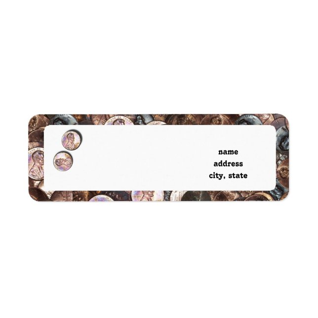 Etiqueta Mi valor de dos centavos (Frente)