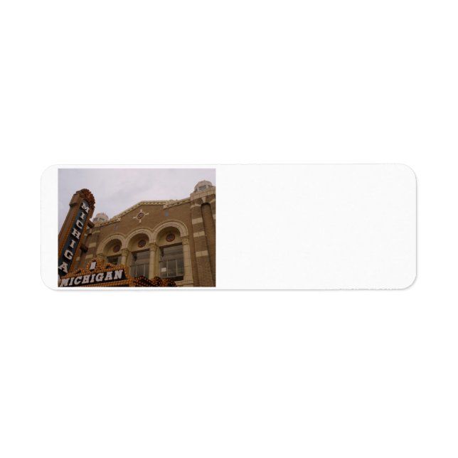 Etiqueta Michigan Theater, Ann Arbor (Frente)