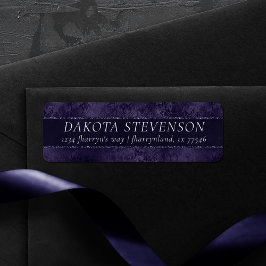 Etiqueta Midnight Indigo Romance | Satiny Grunge