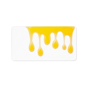 Etiqueta Miel aislada en fondo blanco