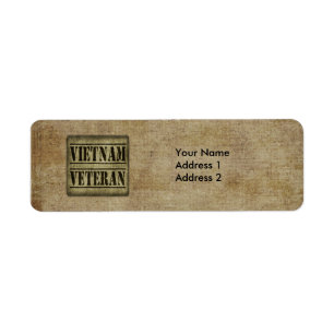 Etiqueta Militares del veterano de Vietnam