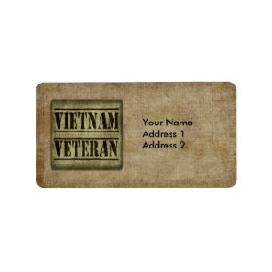 Etiqueta Militares del veterano de Vietnam