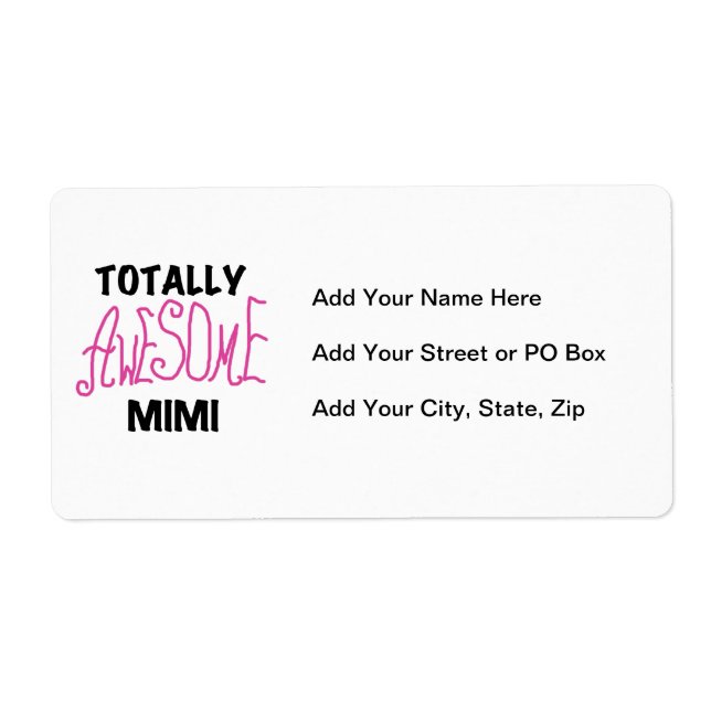 Etiqueta Mimi totalmente camisetas impresionante y regalos (Frente)